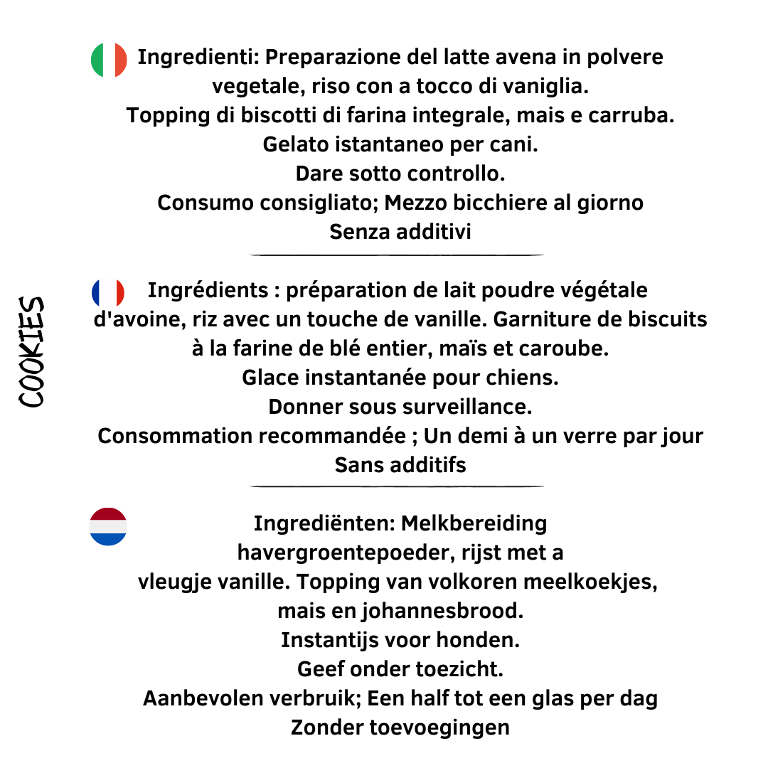 Hondenkoekjes ijs