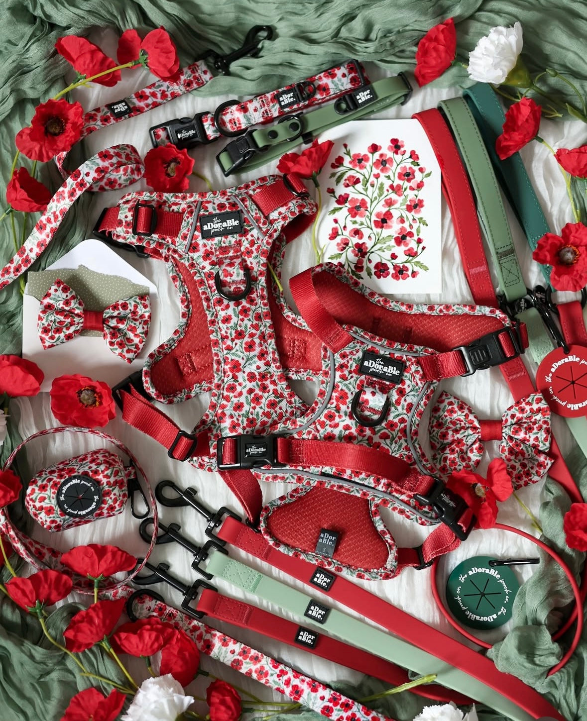 Hike & Go™ Harnas – Painted Poppies