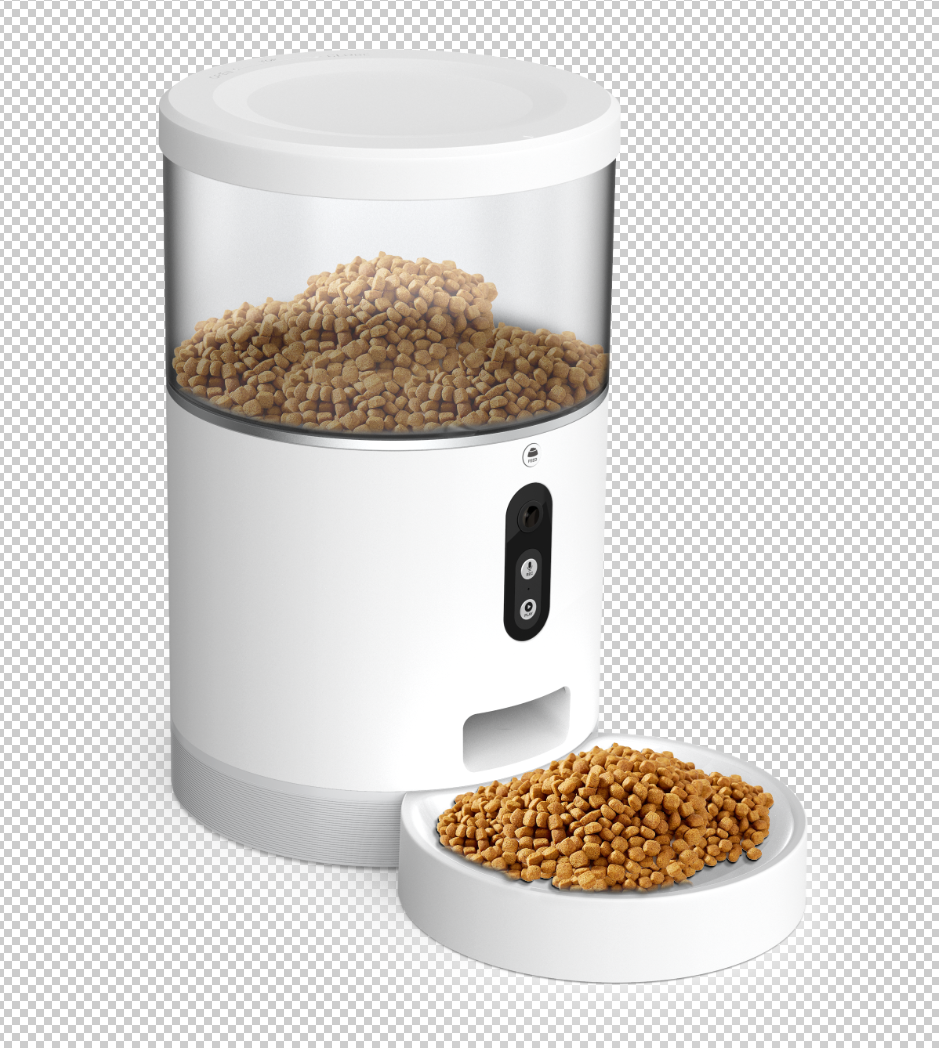 Distributeur automatique de croquettes avec caméra