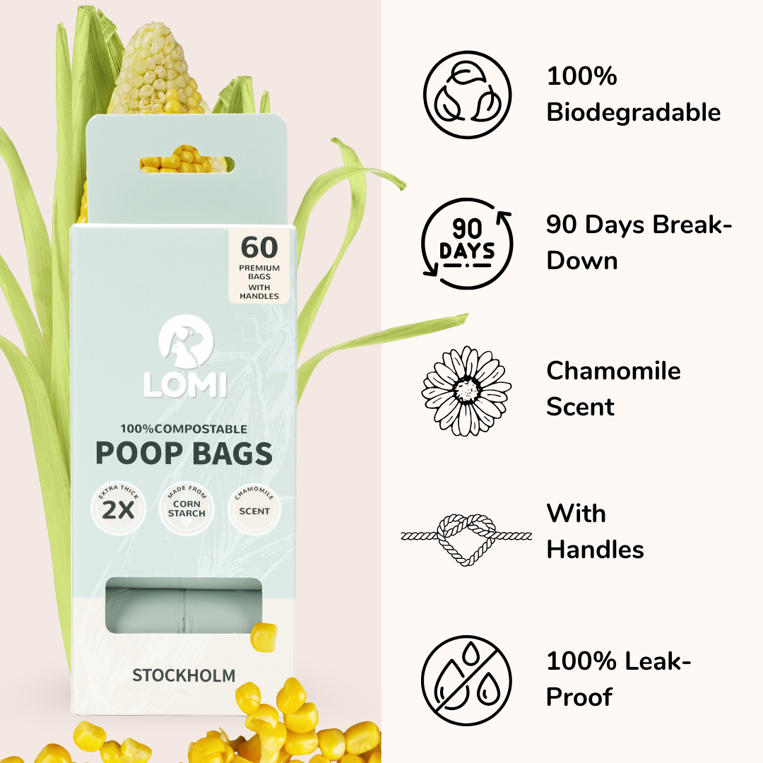 🌍 Compostable poop bags