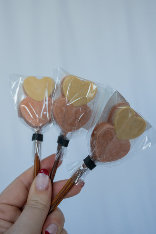 Poultry & Salmon Heart Lolly