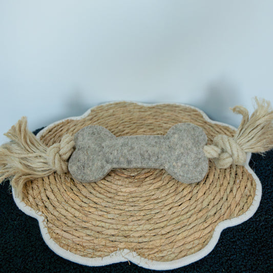 🦴 Natural Dog Toy – Hemp Rope 